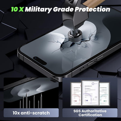 Privacy Panzerfolie 2er Set für iPhone 14 Pro Max 6.7 Zoll - Anti Spy