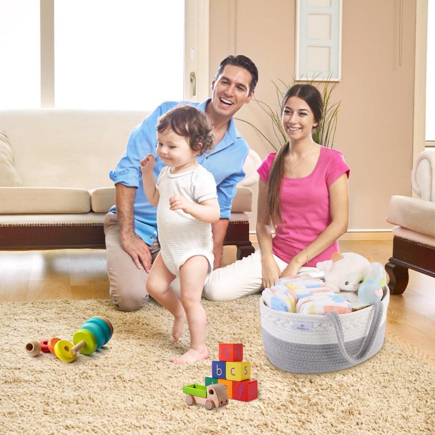 Baby Windel Caddy Organizer Wechselbare Fächer Aufbewahrungskorb