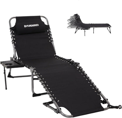 Klappbare Sonnenliege mit 5-fach verstellbarer Rückenlehne und