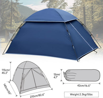 Forceatt 2 Personen Camping Zelt 3 Saison Kuppelzelt