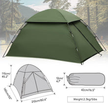 Forceatt Zelt 2-Personen Kuppelzelt Camping