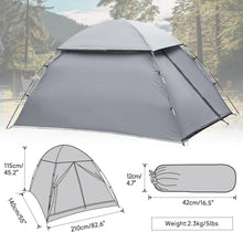 Forceatt 2 Personen Camping Zelt 3 Saison Kuppelzelt