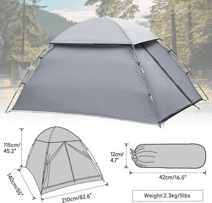 Forceatt 2 Personen Camping Zelt 3 Saison Kuppelzelt