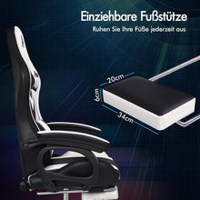 Gaming Stuhl ALFORDSON Ergonomisch mit Massagefunktion & LED