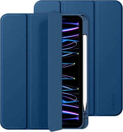 iPad Pro 11 Zoll Hülle mit Stifthalter Meeresblau PU TPU Rückseite auto