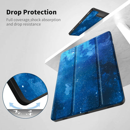 Samsung Galaxy Tab S9 FE+ Plus/S9 Plus 12,4 Zoll 2023 Hülle Blau Standfunktion