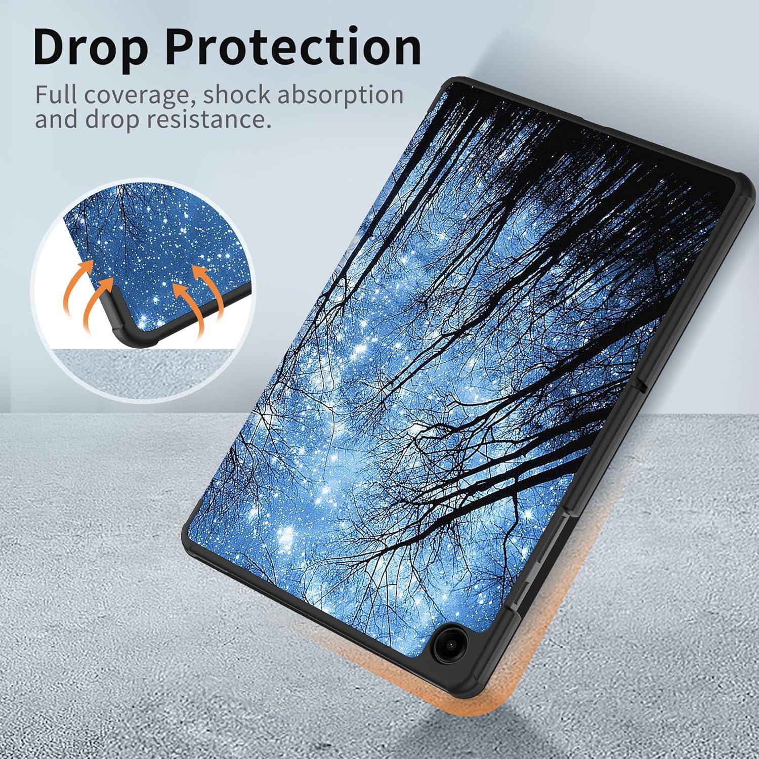 Samsung Galaxy Tab A9+ 11 Zoll 2023 Hülle Ultraleichtes PU Leder Standfunktion auto wachen Tablet Case