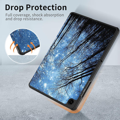 Samsung Galaxy Tab A9+ 11 Zoll 2023 Hülle Ultraleichtes PU Leder Standfunktion auto wachen Tablet Case