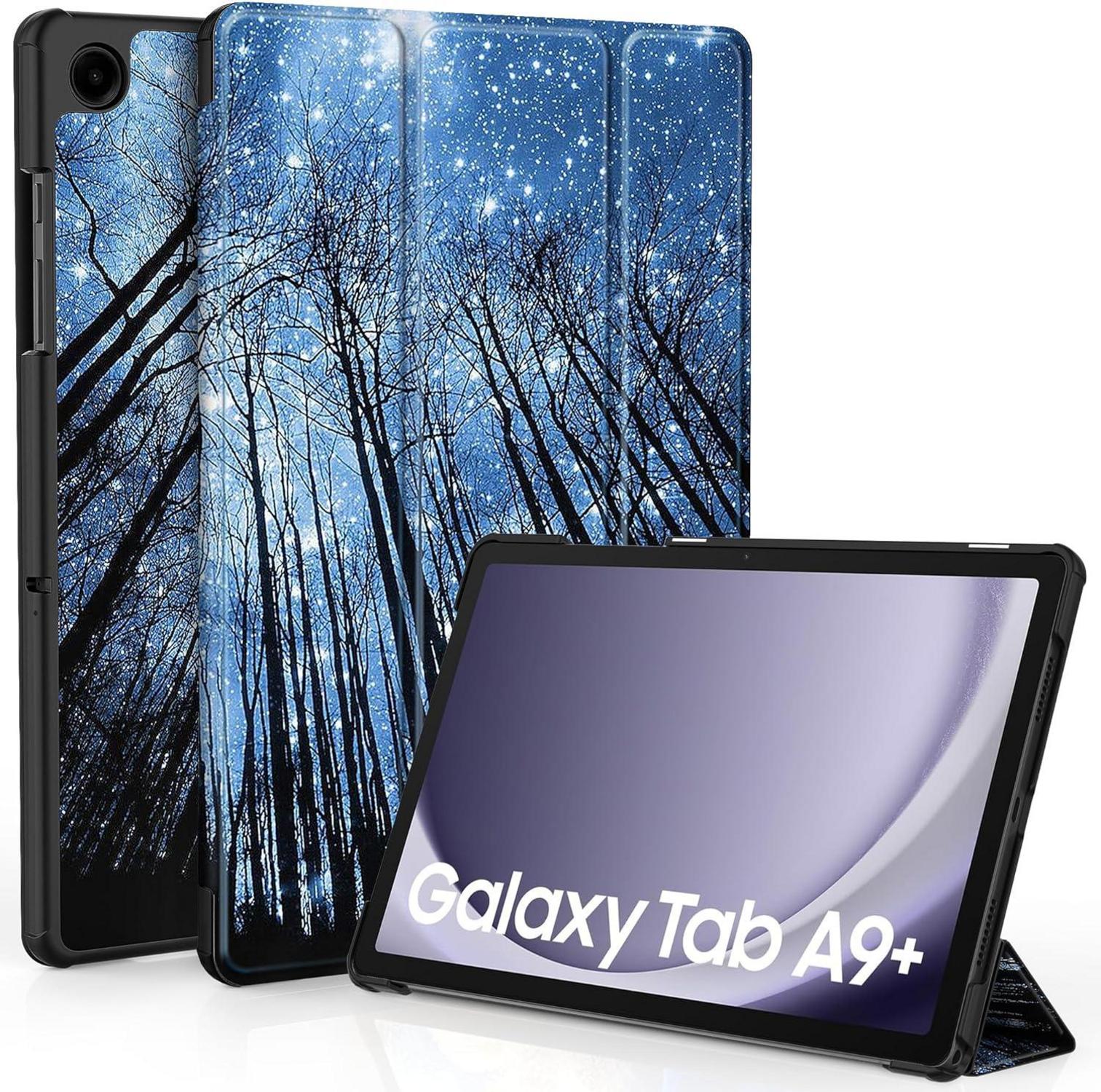 Samsung Galaxy Tab A9+ 11 Zoll 2023 Hülle Ultraleichtes PU Leder Standfunktion auto wachen Tablet Case