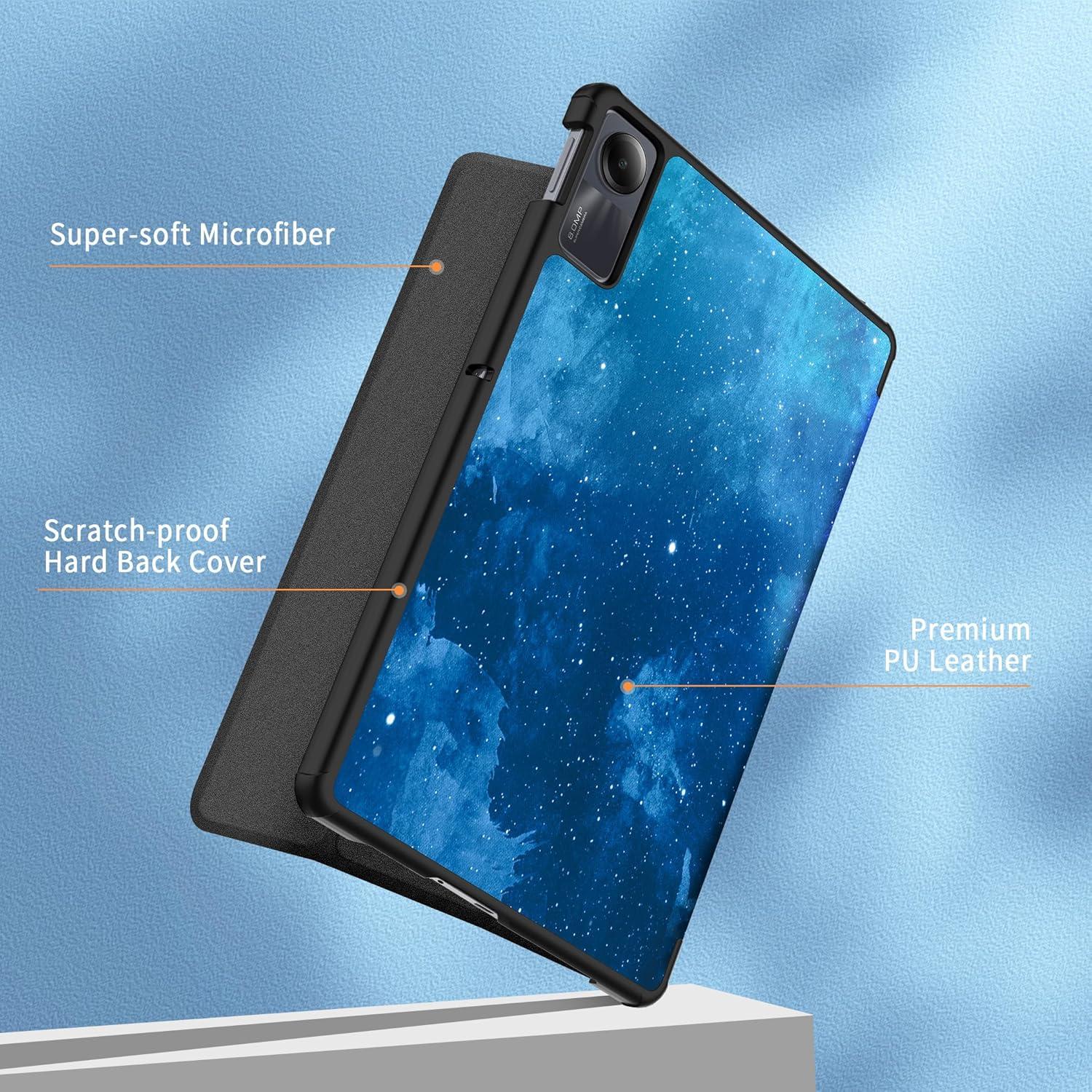 Tablet Hülle für Xiaomi Redmi Pad SE 2023 11 Zoll Blau Sterne
