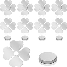 Magnetische Tischdeckenklammern 8er Set - Edelstahl, Kleeblatt Design