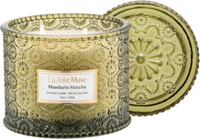 Duftkerze Mandarine-Matcha 2-Docht-Soja-Kerze 340g