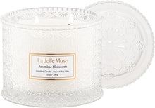 Duftkerze Jasmin 2-Docht-Soja 340g Geschenk Handgemachte Aromakerze