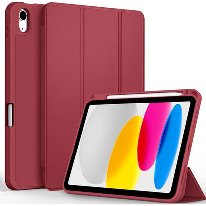 iPad Hülle mit Stifthalter, dreifach faltbar, Rotwein