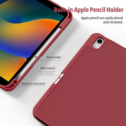 iPad Hülle mit Stifthalter, dreifach faltbar, Rotwein