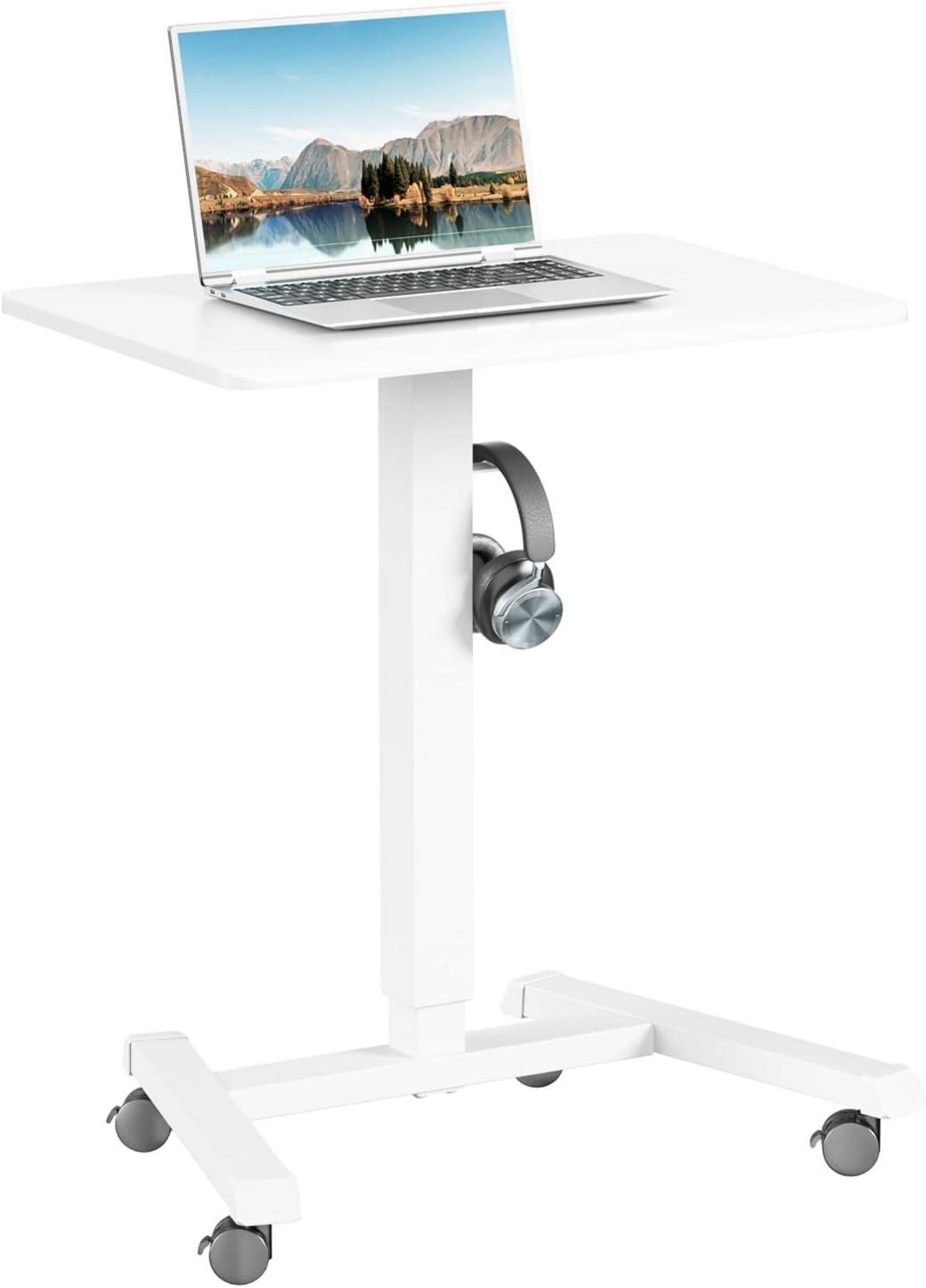 Höhenverstellbares Stehpult mit Rollen 65×45cm Laptoptisch