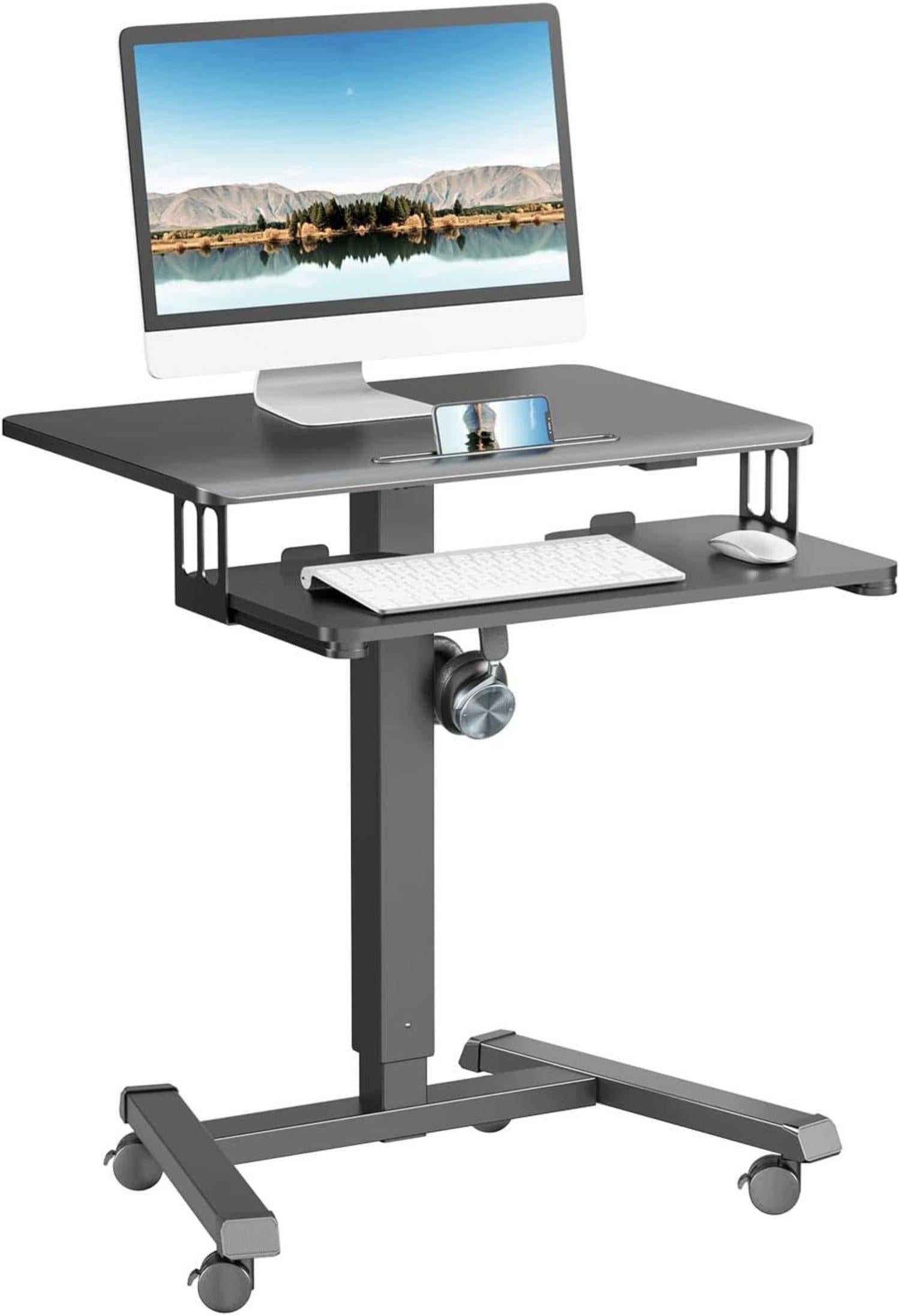Höhenverstellbarer Stehpult Laptoptisch mit Tastaturablage