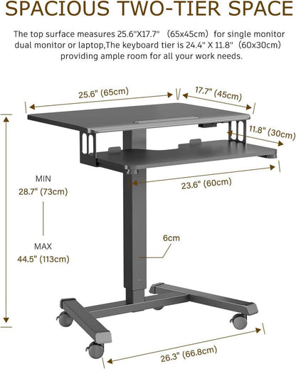 Höhenverstellbarer Stehpult Laptoptisch 65x45cm