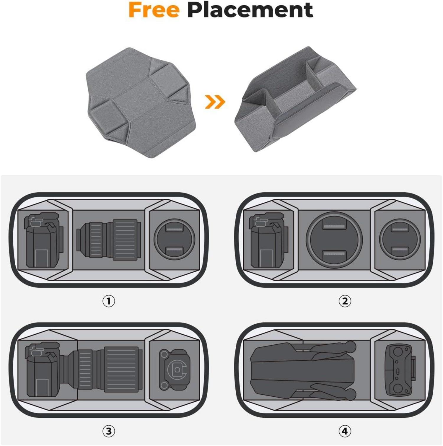 Kamera-Rucksack quadratische Tasche Canon Nikon Sony DJI Mavic