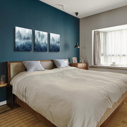 Moderne Leinwandbild Natur Wald Vögel Sonnenlicht 40x30cm