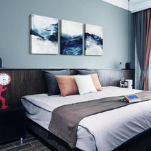 Moderne Abstrakte Navy Blau Leinwandbilder 40x30cm