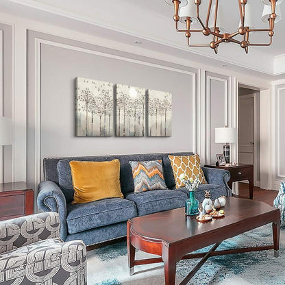 Modernes Leinwandbild Vögel Bäume 40x30 cm Wohnzimmer Schlafzimmer Büro