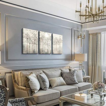 Modernes Leinwandbild Vögel Bäume 40x30 cm Wohnzimmer Schlafzimmer Büro