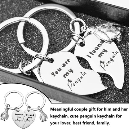 2er Set Pinguin Schlüsselanhänger für