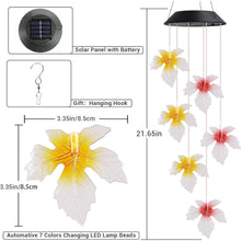 4 LED Solar Windspiel Aluminium Garten Bunt Wasserdicht