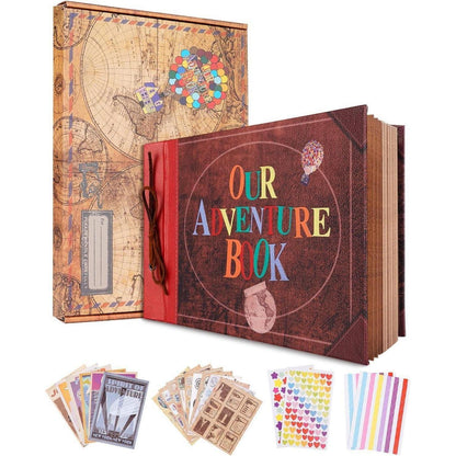 Fotoalbum "Our Adventure Book" 80 Seiten | Reise & Erinnerungen in Lederoptik