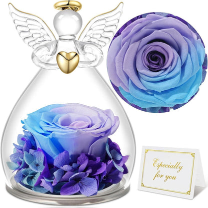 Ewige Rosen Engel Figur Geschenkbox für Frauen, Weihnachten
