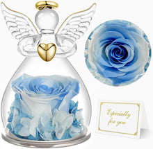 Ewige Rose Engel Figur Glaskuppel Rote Rose Muttertagsgeschenk