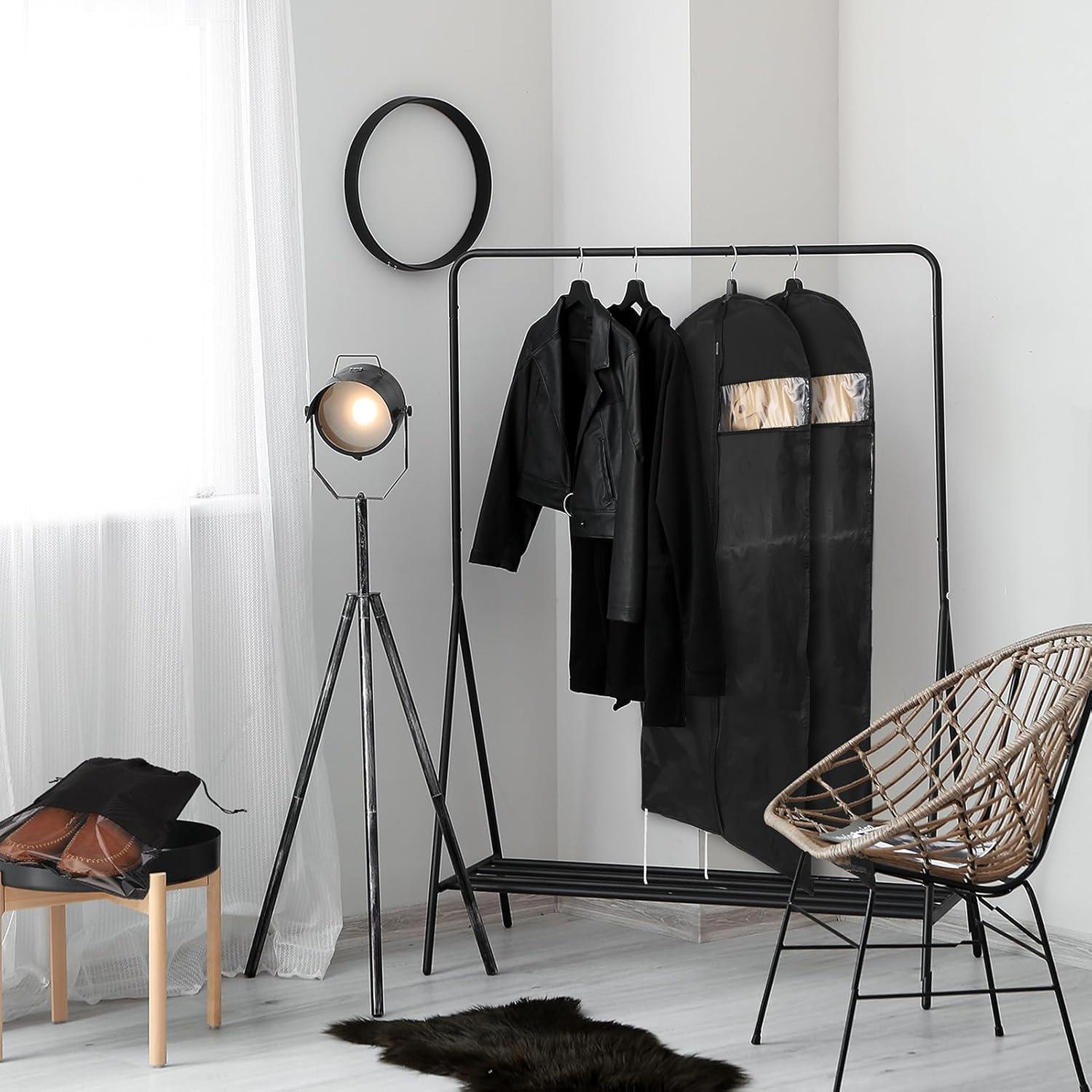 2er Set Kleidersäcke mit Schuhbeutel 140x60cm, Wasser-/Staubdichter