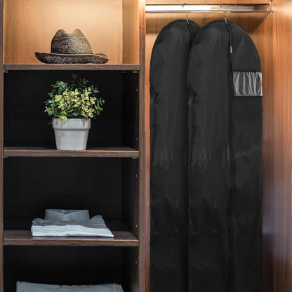 2er Set Kleidersäcke mit Schuhbeutel 140x60cm Reißverschluss