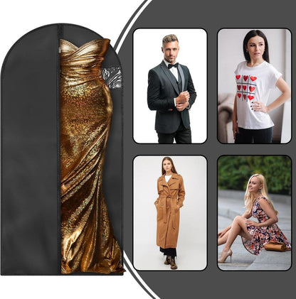 Livdouyu Kleidersack Set 140x60cm mit Schuhbeutel - Schwarz