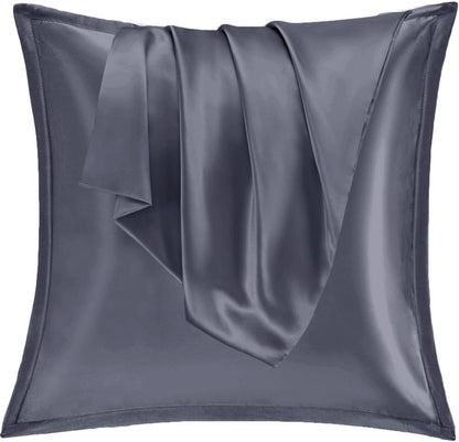 Satin Kissenbezüge 80x80 2er Set Weich Silk Pillowcase Curly Haar