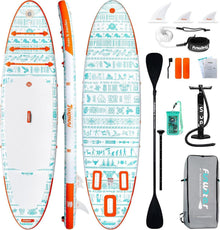 Aufblasbares SUP Board mit Zubehör, TIKI Muster