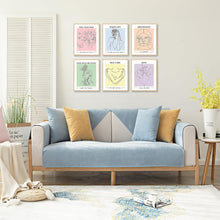 Abstrakte Minimalistische Wandbilder Weibliches Gesicht