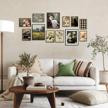 Vintage Französische Land Blumen Leinwandbilder 12er Set