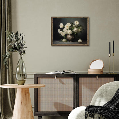 Blume Leinwand Wandbilder Vintage Rustikale Deko 30x40 cm