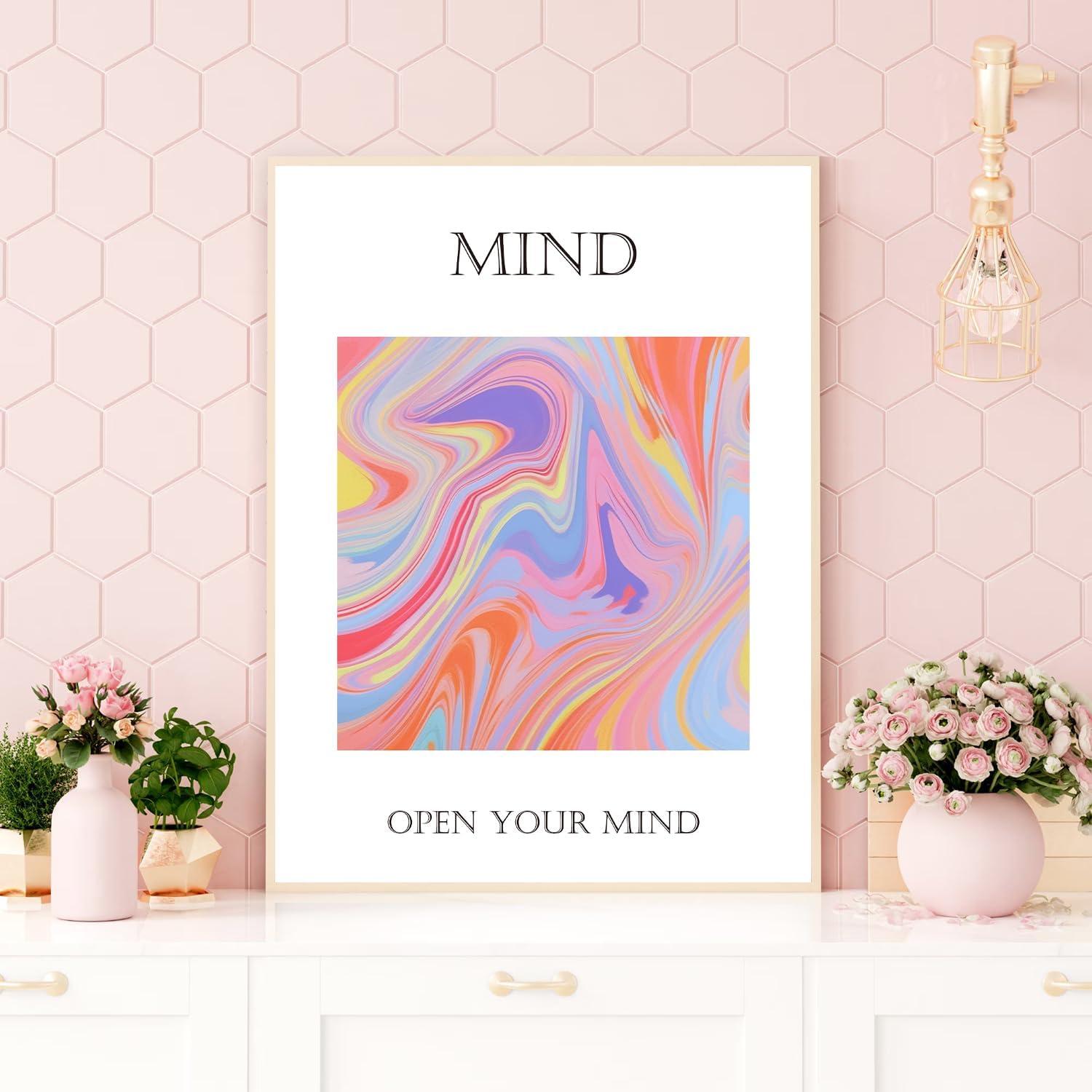 Inspirierende Spirituelle Wandbilder Bunte Abstrakte Ästhetische