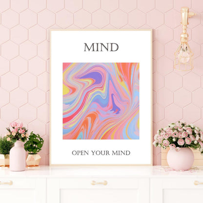 Inspirierende Spirituelle Wandbilder Bunte Abstrakte Ästhetische