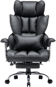 Ergonomischer Bürostuhl mit Fußstütze und Lendenwirbelstütze
