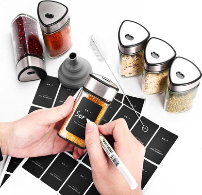 Gewürzdosen Set 6-teilig Luftdicht 100ml mit Verschluss