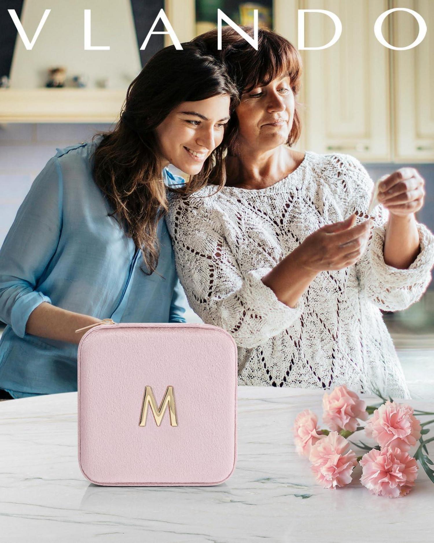 Personalisiertes Schmuckkästchen Klein mit U Metallbuchstaben und Samt