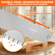 Japansäge 250mm SK5 Klinge doppelseitiges Sägeblatt