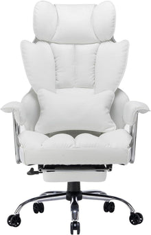 Efomao Ergonomischer Chefsessel mit Fußstütze und Lendenwirbelstütze