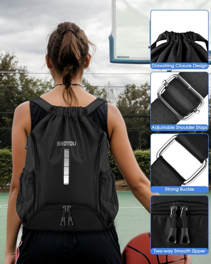 Turnbeutel Fußballtasche Rucksack Kordelzug Wasserfest mit Schuhfach