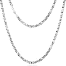 Edelstahl Cuban Link Chain 5mm Silberkette Geschenk 55.9cm