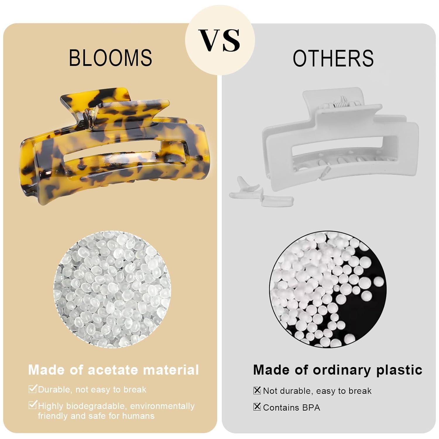 Haarklammer Set Rutschfeste Damen Haarspangen Zelluloid Leopard